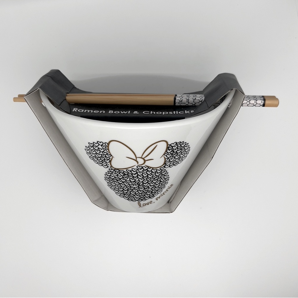 Disney Minnie Mickey Ramen Bowl with Chopsticks